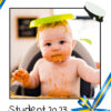 Studentplakat med rosett